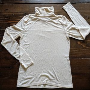 Saks 5th Avenue Black Label |  White Turtleneck